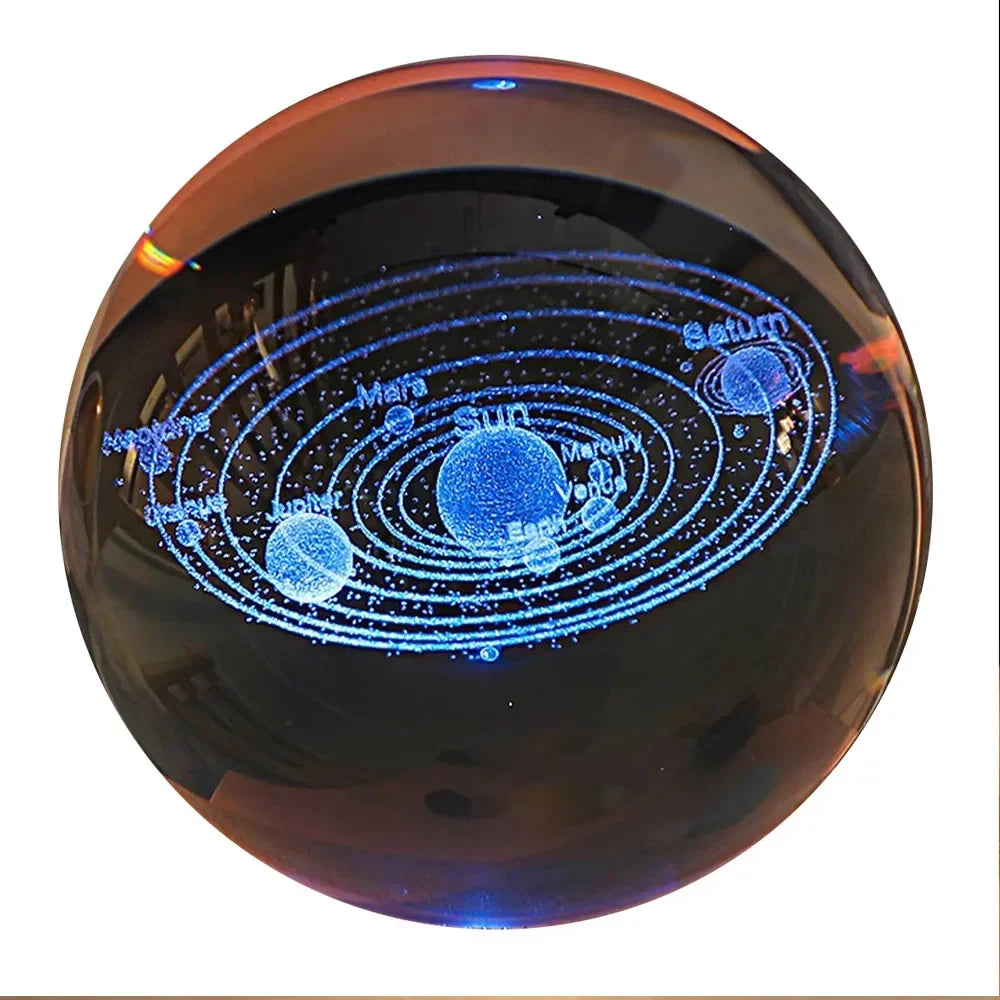 3D Crystal Galaxy Night Light